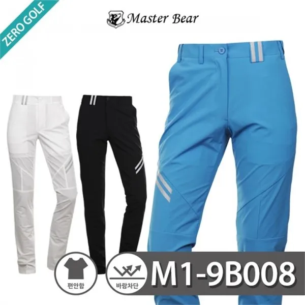 마스터베어 이선 포인트 골프팬츠 Model No M1 9B008, 블랙