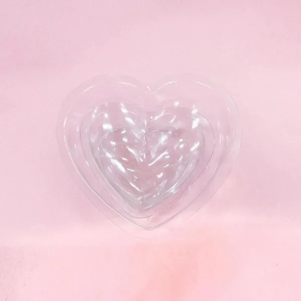 윤성커뮤니케이션 20개묶음 만들기재료 투명하트반구 대 지름12cm 학습만들기재료