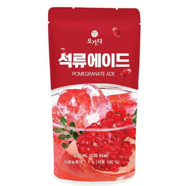 오가다 석류에이드/웰그린 블루베리 에이드/웰그린 스페셜 아메리카노 파우치 230ml 선택 행사상품 유통기간 23.3월 이상 편의점 반값 행사중