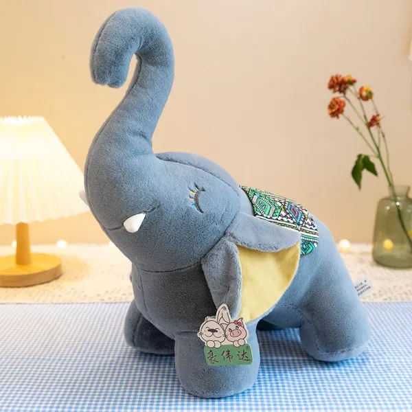 봉제완구 귀여운 공공의 봉제인형 코끼리를 위로하다 수면 허그 쿠션 여성 2475555181, 그레이, 30 센치 (구독 수장 _첩을 두다