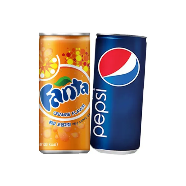 코카콜라 환타 오렌지 190ml60캔(2박스)+펩시콜라 190ml30캔(1박스), 90개, 190ml