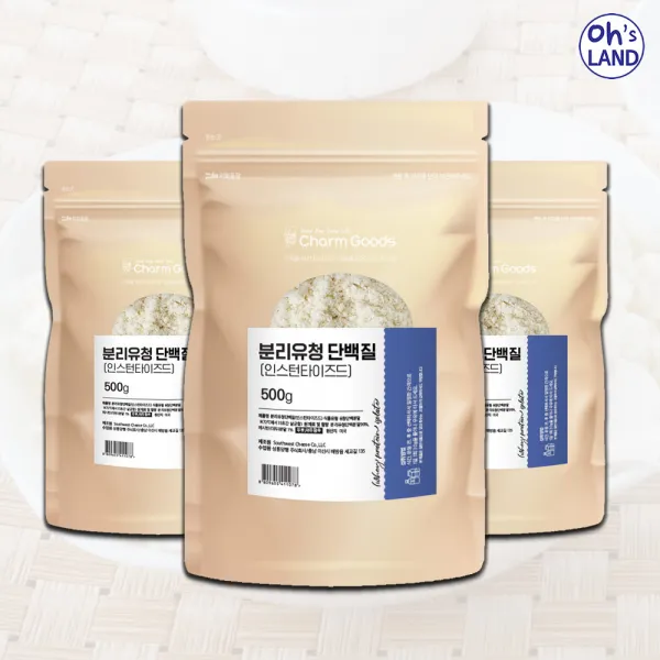분리 유청단백 분말 WPI 500g, 3팩, 500g