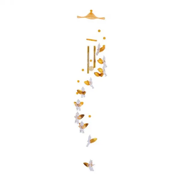 1Pc 천사 큐피드 바람 차임 크리 에이 티브 바람 종 정원 교수형 가구 펜 던 트, 02 1pc
