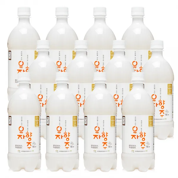 청정 영농조합 우리쌀 고흥 유자 동동주 향주 6도 750ml * 12병