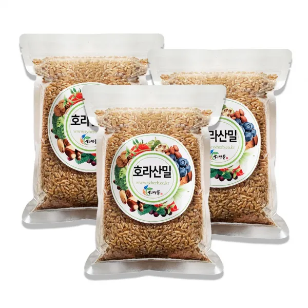 신영몰 햇 호라산밀 1kg 터키 2022년 최근 직수입, 3팩