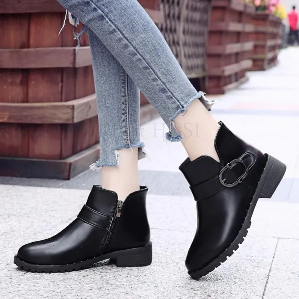 Kirahosi 여성 앵클부츠 발목부츠 짧은부츠 플랫부츠 + 덧신 증정 Afwyxeqm