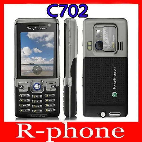 원래 단장 한 Sony Ericsson C702 이동할 수있는 셀룰라 전화 3G GPS 3.15MP는 1 개 년 보장을 자물쇠로 열, 01 Battery charger gift_01 black