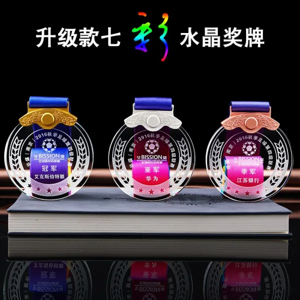 크 리 스 탈 메달 맞 춤 형 금메달 은메달 동메달 제작 운동회 경 기 를 졸업 하 다 기념품 학교 말 라 송 메달 배지 가슴 패 경품 로고 무료 새기다 금색