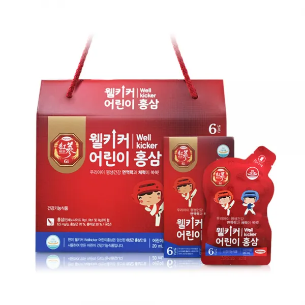 한미헬스케어 웰키커 어린이 홍삼, 20ml, 30개입