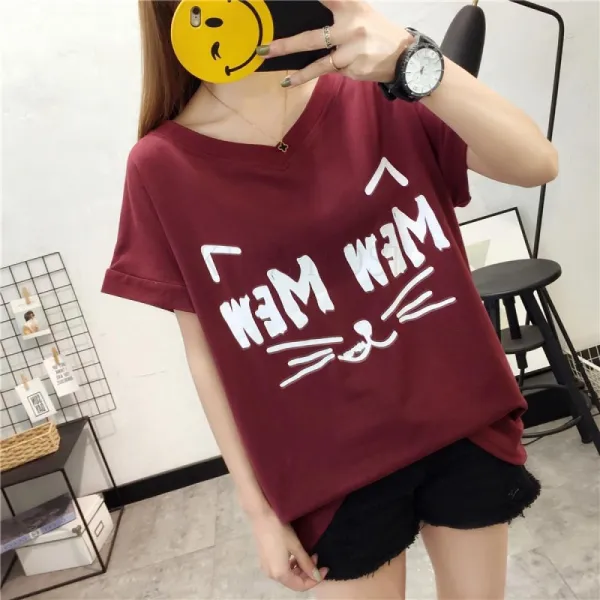 kirahosi 골드문 여성 반팔 티셔츠 블라우스 캐주얼 SAP 63 + 스마트스트랩 증정 DHwhs7f