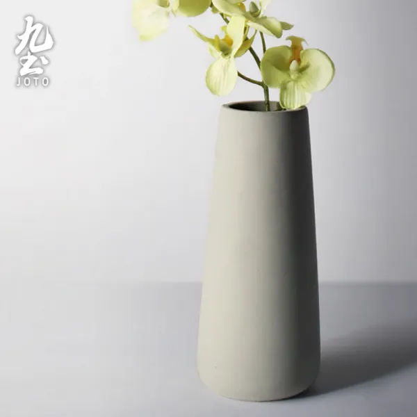 스마트영 시멘트 화분 꽃보틀 노르딕 심플 식물 화기 독창적 거실 스트레이트핏 꽃꽂이 줄기 꽃 장식품 실내 장식, 시멘트 타입 무화