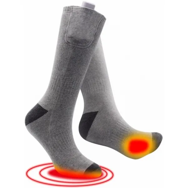 만성적으로 차가운 발 야외 스포츠를위한 가열 된 양말 3.7 전압 조정 가능한 Temperatur Thermosocks, 1