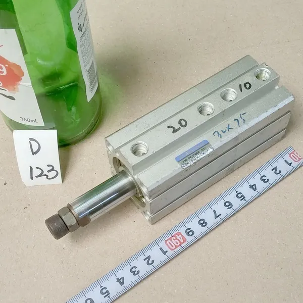 D123 에어실린더 박형 2단추진 스트록30