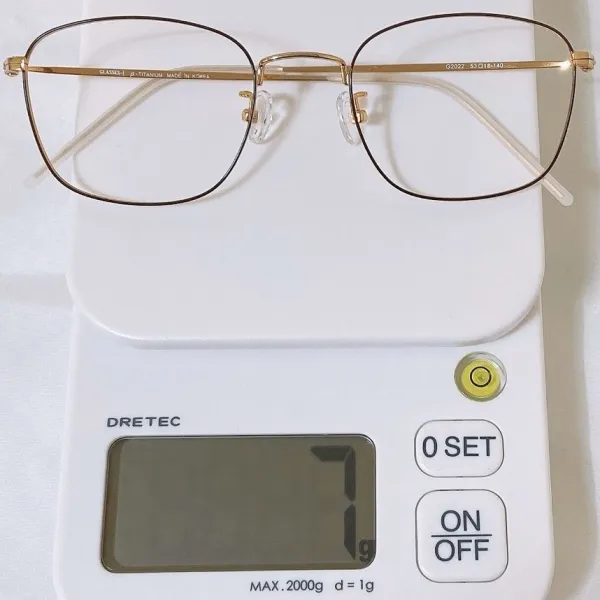 GLASSES-J 가벼운 7g 국산 수제 베타티타늄 사각형 안경테(블루라이트 차단렌즈)