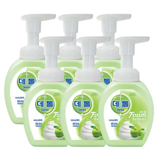 데톨 포밍 핸드워시 애플 블로썸 250ml X 6개