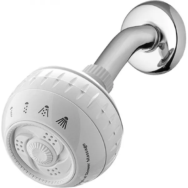 Waterpik 워터픽 오리시널 마시지 샤워헤드 SM 421 화이트, 1개