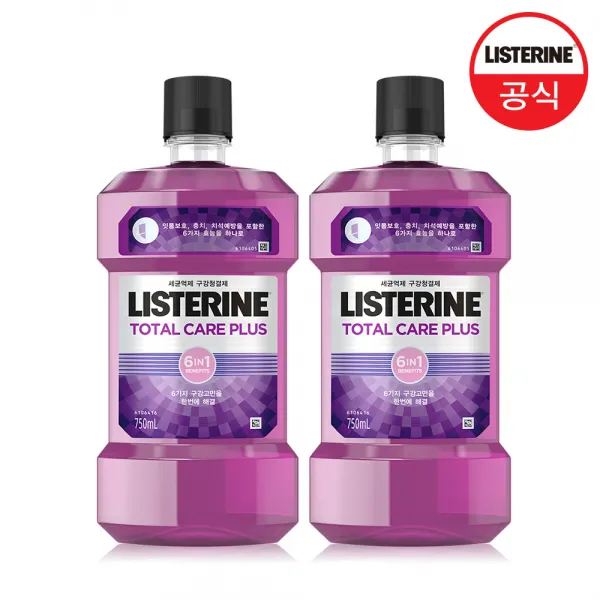 리스테린 토탈케어 플러스 구강청결제 1000ml 2개