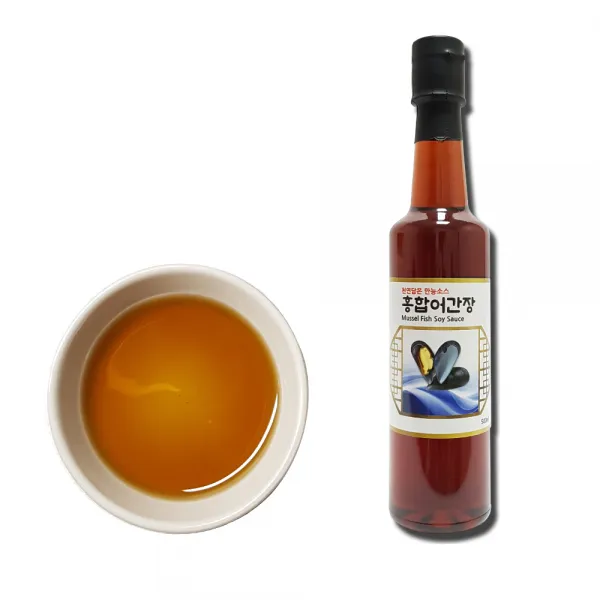 일촌샵 천연담은 자연산 통영 홍합어간장-저염 저칼로리 만능 맛간장, 1개, 500ml