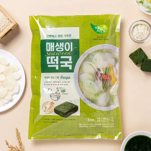 갯푸른 간편 매생이떡국 (5인분), 185g, 5봉