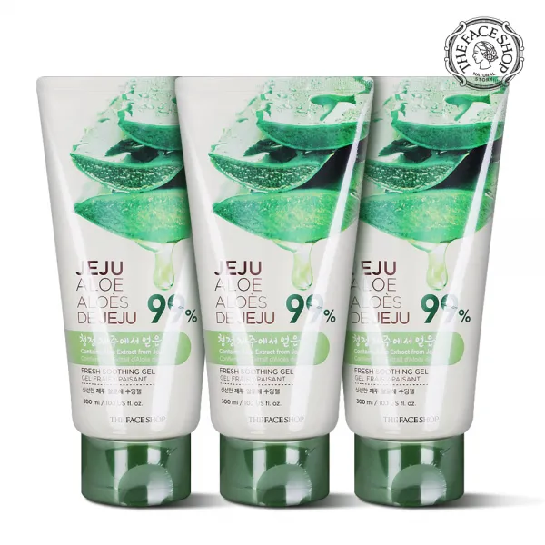 상세정보별도표기 더페이스샵 제주 알로에 수딩젤 300ml 튜브형 x3개, 3개