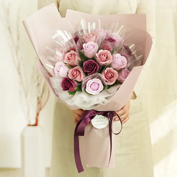 앨리플라워 돈꽃다발 20송이 돈다발꽃 용돈꽃다발 부모님선물 기념일 첫월급선물 퍼플믹스