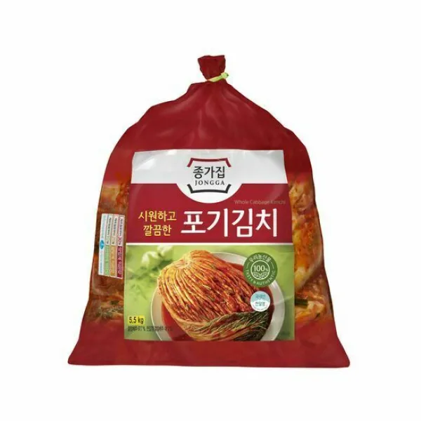 종가집 중부식 포기김치 5.5kg + 포기김치(중부식) 증정 900g, 단품