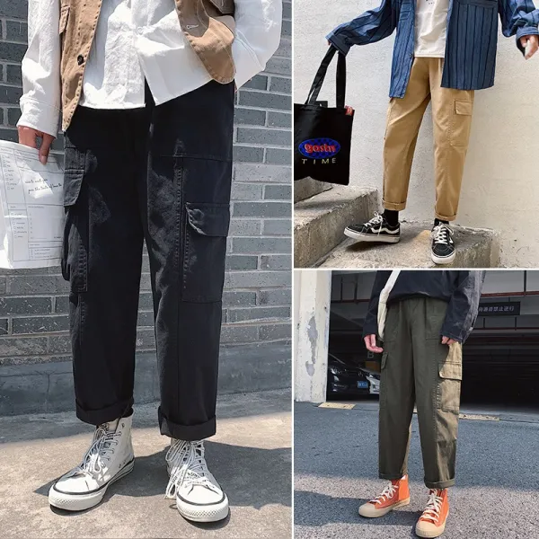 벨라루티 스트레이트핏 카고팬츠 심플 캐주얼 데일리