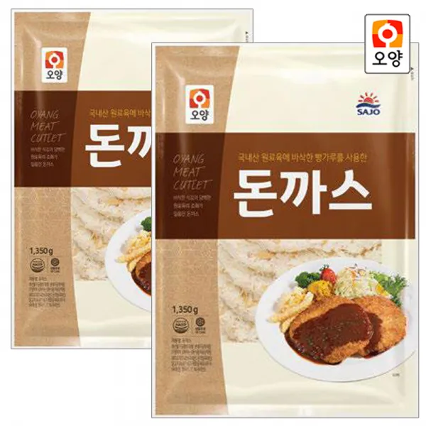  퀴클리몰 사조오양 돈까스 1.35kg X 2개 1개