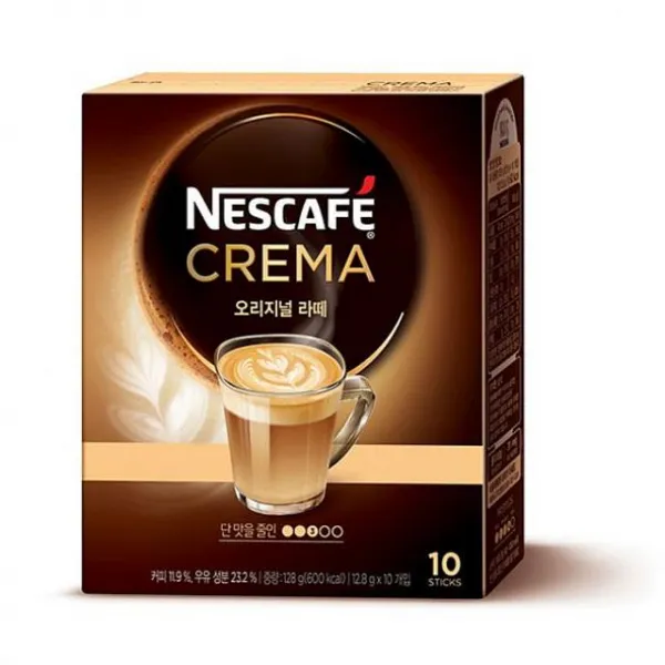 씨앤지타임 네스카페 크레마 오리지널 라떼 12gx10t 네슬레 일반커피믹스 1