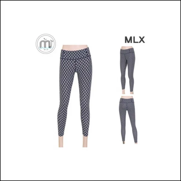 MLX 여자 프린트디자인 레깅스 요가복 DM 401 요가 헬스 다이어트 필라테스 상하세트 dlps