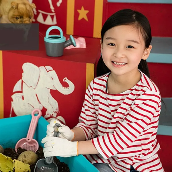 키즈 면 글러브 체험장갑 5 7세 5매 단품