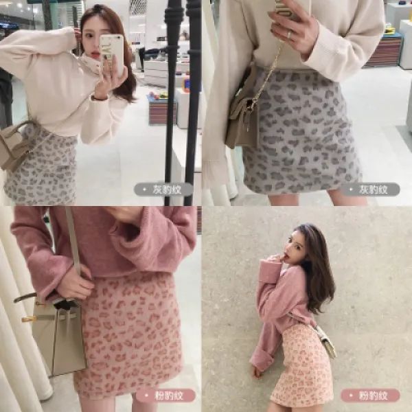opening2 여성 레오파드 미니 스커트 아름다운 여름 클래식한 리턴즈 야성미 넘치 ON-000001482