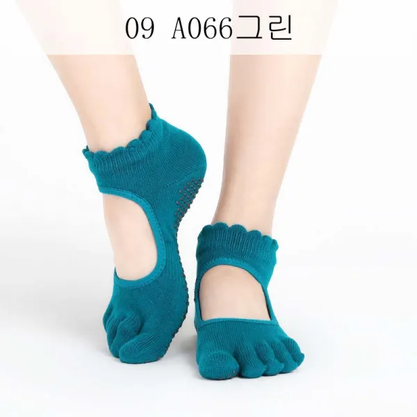 DALIN 요가 양말 맨바닥 양말 실내양말 프로미션 방지 필라테스 요가 양말 XT 01 A22, 09 A066그린