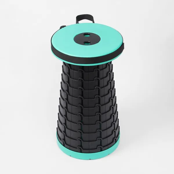 휴대용의자 접이식 원형 간이 휴대용 의자 민트 높이조절 옥상 공연장스툴