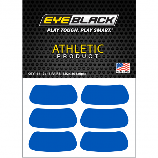 EYEBLACK 미국 직수입 오리지널 아이블랙 스티커 (12 24 36개) 다양한 컬러 아이패치 6 12 18 pairs 세트, 팀블루