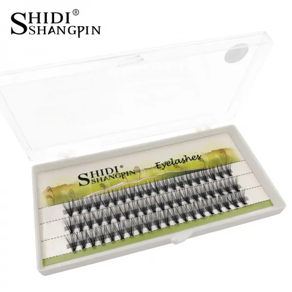 시 디스켓 (SHIDISHANGPIN) 접목 속눈썹 떨기 20개 자기 스스로 기른 인조 속눈썹 초연하고 자연스럽고 가늘고 아름다운 속눈, 단일상품