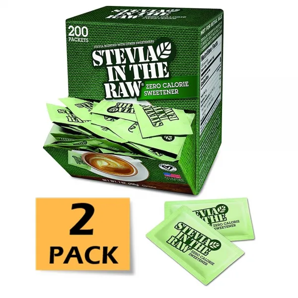 In The Raw 스테비아 천연감미료 설탕대용 200포 2팩 1set