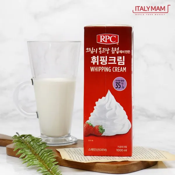 RPC 스넬 휘핑크림 1L 동물성 우유크림, 단일상품