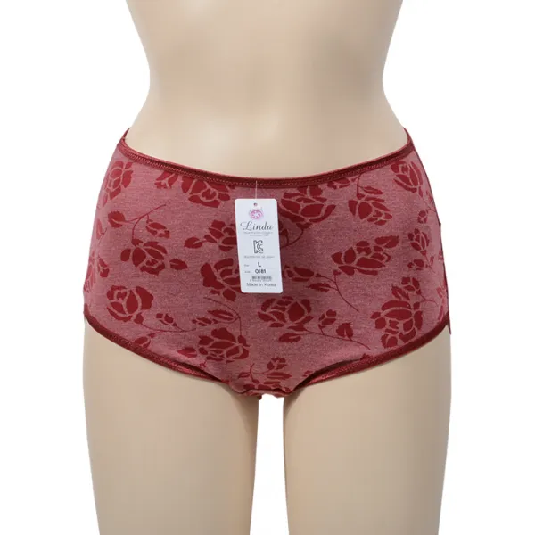 지구여행자 1+1 맥시팬티 매혹적인 0181 여성 햄팬티 부드러운 90 L |레드 기타잡화