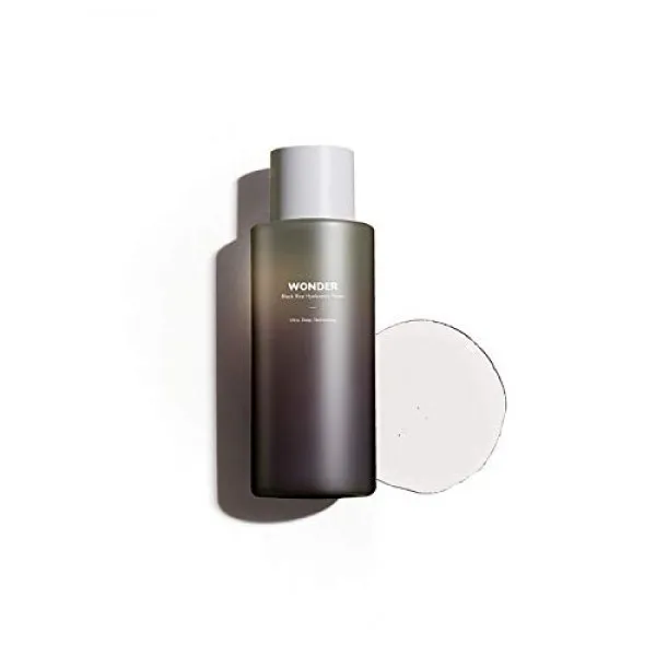 Haruharu WONDER 흑미 히알루 토너 10.1 액량 온스 (300ml) 사포닌을 포함 인삼 리포좀 발효 쌀 추출물 보습 피부 세포, 단일상품