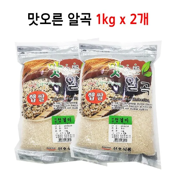 선호식품 맛오른알곡 청결미 햅쌀 1kg 2개, 단품