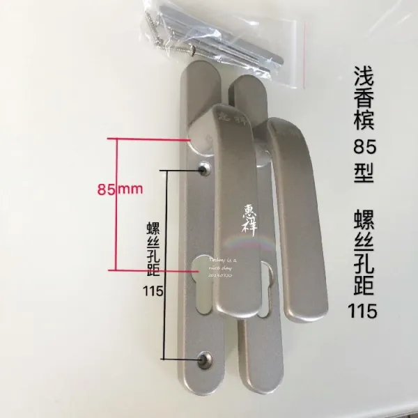 교량을 끊다 구식의 현관문 자물쇠 오픈 도어 손을 잡다 고집함 수문 부품, 실버85형나사안간거리115>55mm범용형열쇠가없다
