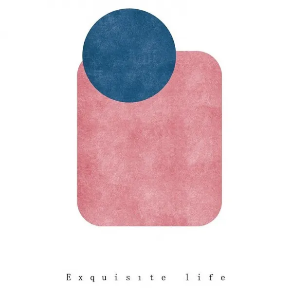 북유럽 원형 러그 실내 모던 카페트 소파 여름용 창립자 조합 C 섹션 R60