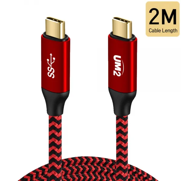 Ctoc60w 2미터 C To C 고속충전케이블 아이패드프로3세대 갤럭시s10 노트9 V5 레드