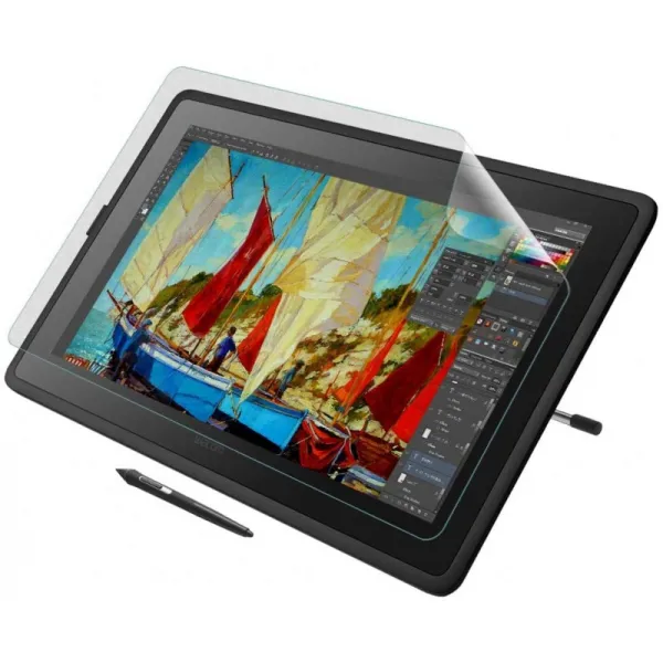 [펜 끝 마멸 저감/켄트지]Wacom Cintiq 22 2019년 모델용 종이 라이크 필름 와콤 태블릿 보호 필름 안티, 1