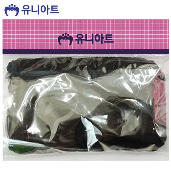 유니아트 실 6000 칼라 면사 검정 미술놀이 유아미술 공예 만들기 공작 단일상품