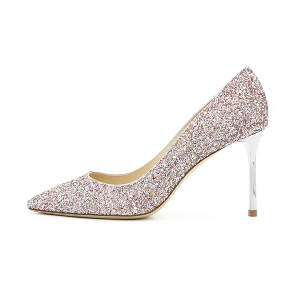 웨딩슈즈 ()JIMMY CHOO/클래식한 ROMY여성 글리터 85하이힐 결혼신발 다양칼라 tmall.hk국제