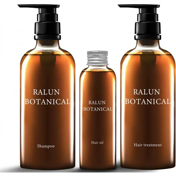 랄은 보타니칼 샴푸&트리트먼트&머릿기름 세트 오가닉 500ml 500ml 100ml RALUN(라 바른)여행 세, 1