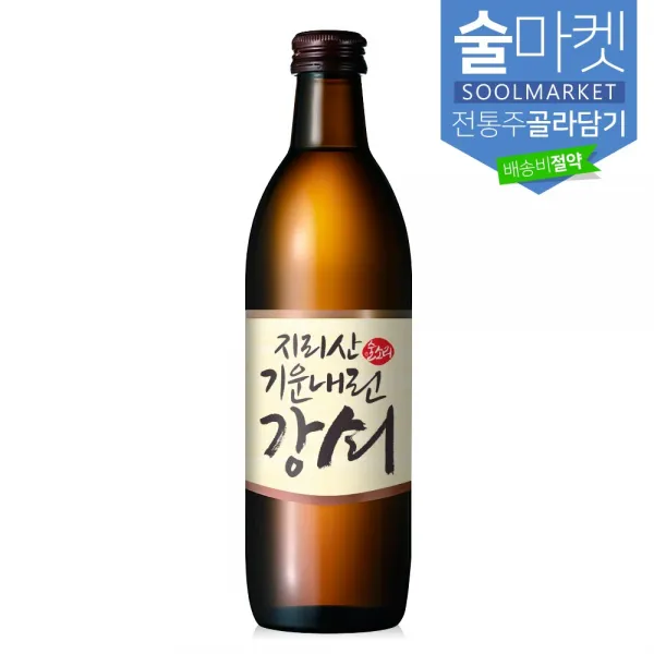 술마켓 200여종 유명 전통주 내맘대로 골라 담기 합배송, 1병, 지리산 기운내린 강쇠 375ml 13도 약주