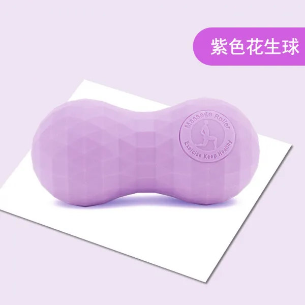 힘줄이 골을 터뜨렸다 필름 근육 릴렉스 주무름 마사지 땅콩 볼어깨 목 손 실리콘 경 막 공, 보라색 땅콩알 실리콘 타입 큐빅 절단